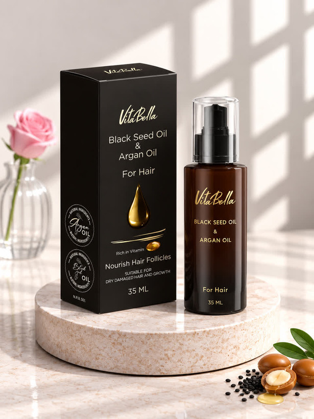روغن مو سیاه دانه و آرگان ویتابلا/۳۵میل