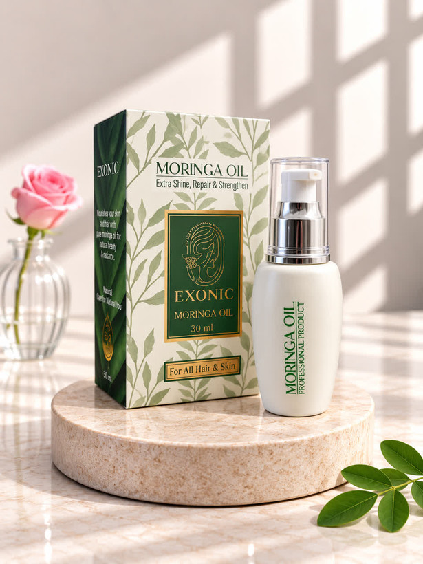 روغن مورینگا اکسونیک بیز ۵۰ میل | تقویتکننده و مراقبت از پوست و مو
